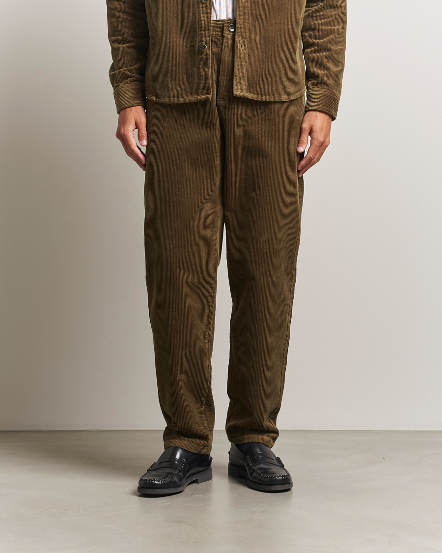 Mies | Housut | LES DEUX | Kody Corduroy Pants Military Olive