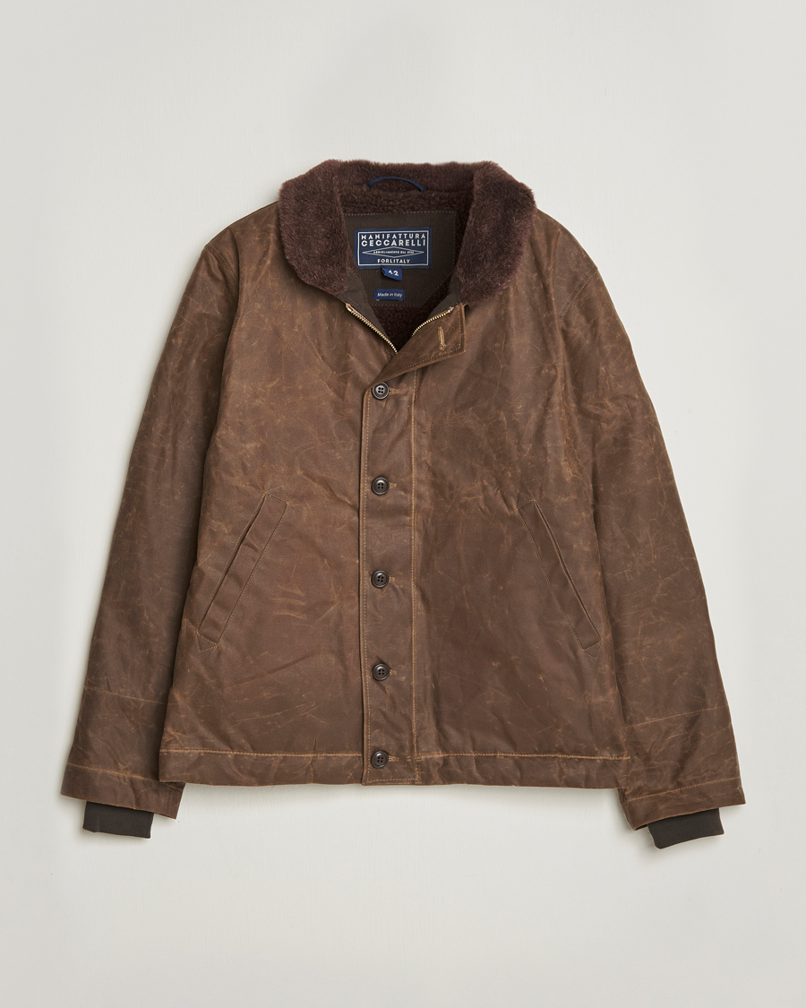 Mies | Takit | Manifattura Ceccarelli | Deck Jacket Dark Tan