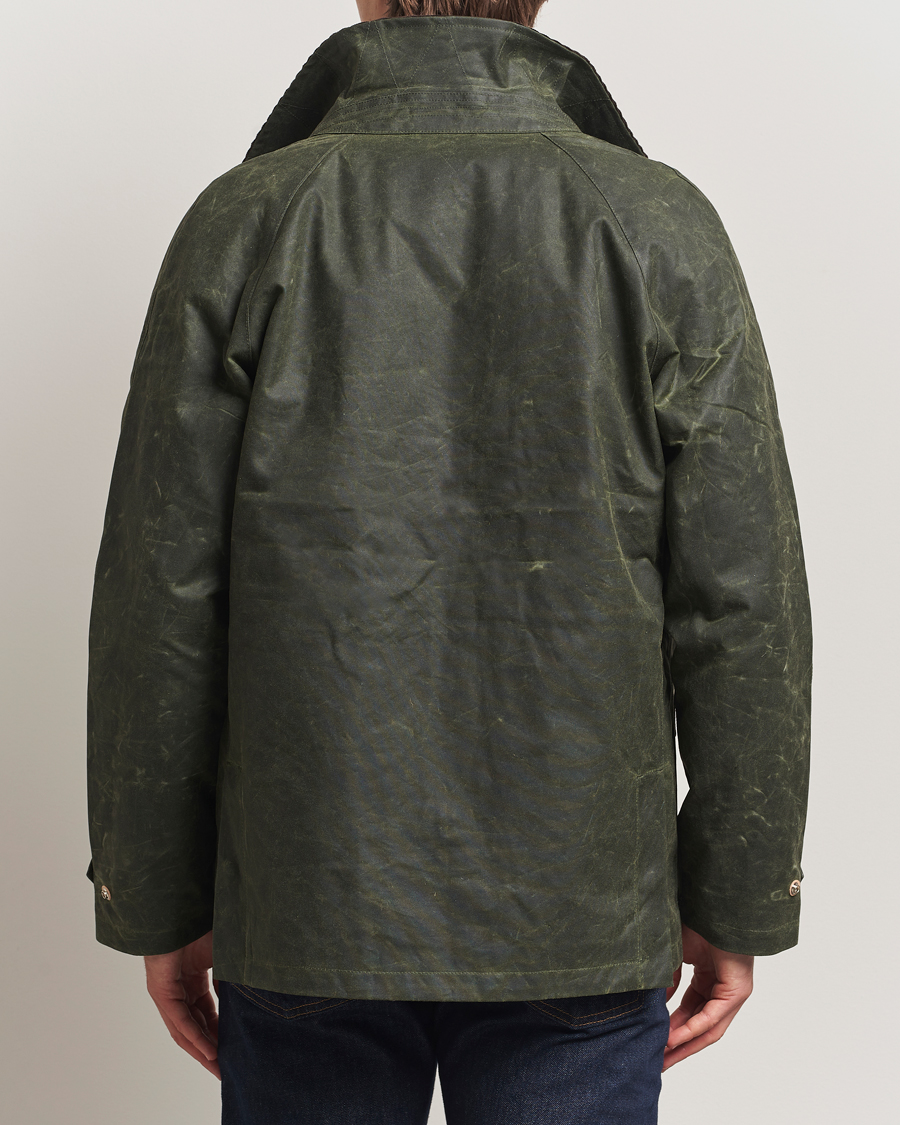 Mies | Takit | Manifattura Ceccarelli | Rain Caban Wax Cloth Dark Green