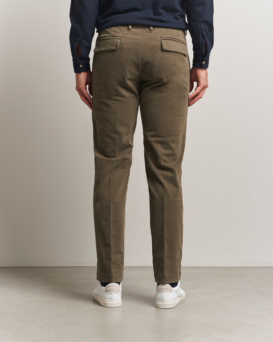 Mies | Housut | Massimo Alba | Ionio Pleated Moleskine Trousers Military
