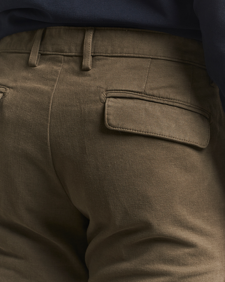 Mies | Housut | Massimo Alba | Ionio Pleated Moleskine Trousers Military