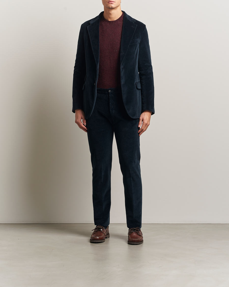 Mies | Housut | Massimo Alba | Mauko Velvet Trousers Navy