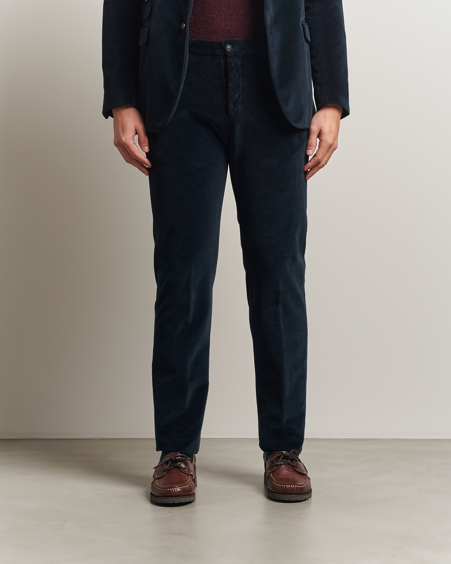 Mies | Housut | Massimo Alba | Mauko Velvet Trousers Navy
