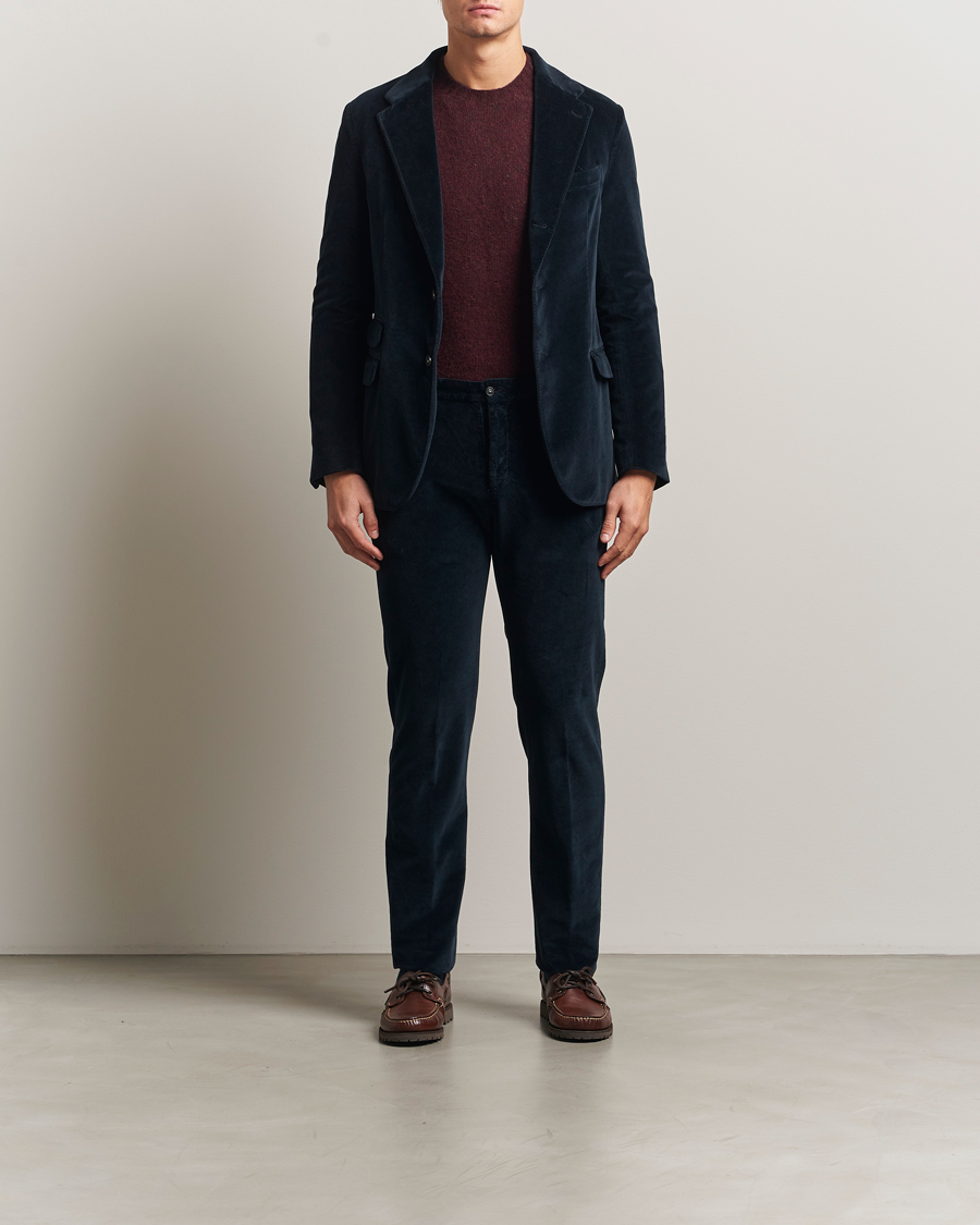 Mies | Pikkutakit | Massimo Alba | Catch Velvet Blazer Navy