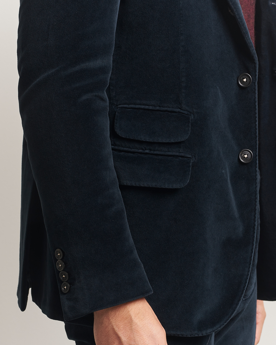 Mies | Pikkutakit | Massimo Alba | Catch Velvet Blazer Navy