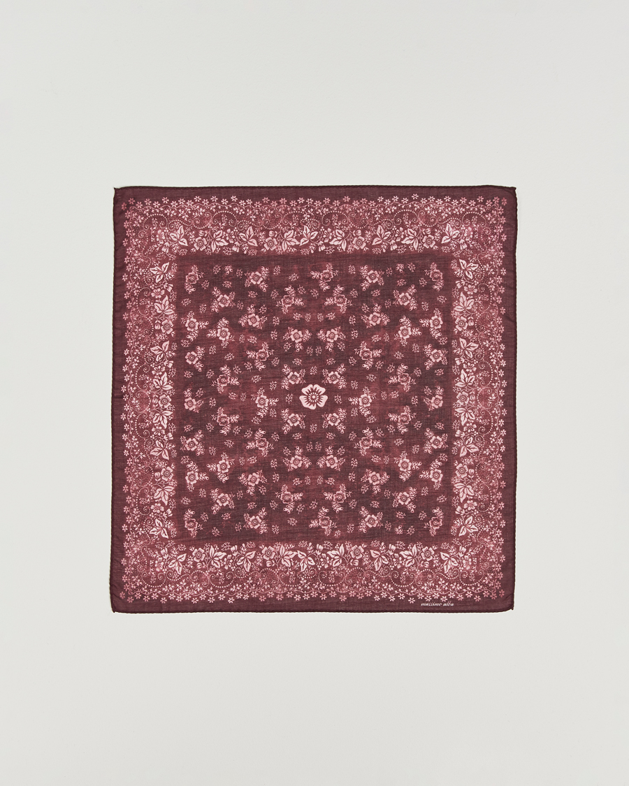 Mies | Taskuliinat | Massimo Alba | Hanky Cotton Handkerchief Burgundy
