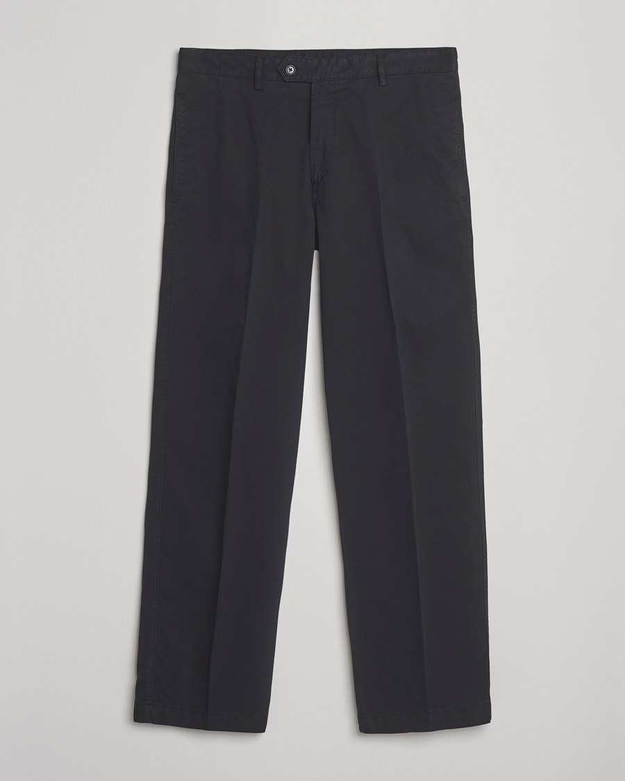 Mies | Housut | Oscar Jacobson | Tanker Cotton Trousers Black