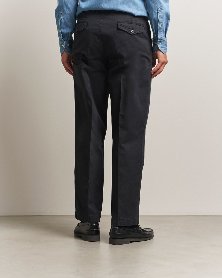 Mies | Housut | Oscar Jacobson | Tanker Cotton Trousers Black