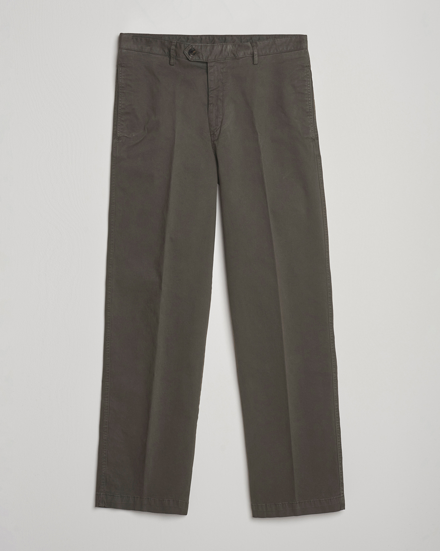 Mies | Housut | Oscar Jacobson | Tanker Cotton Trousers Olive