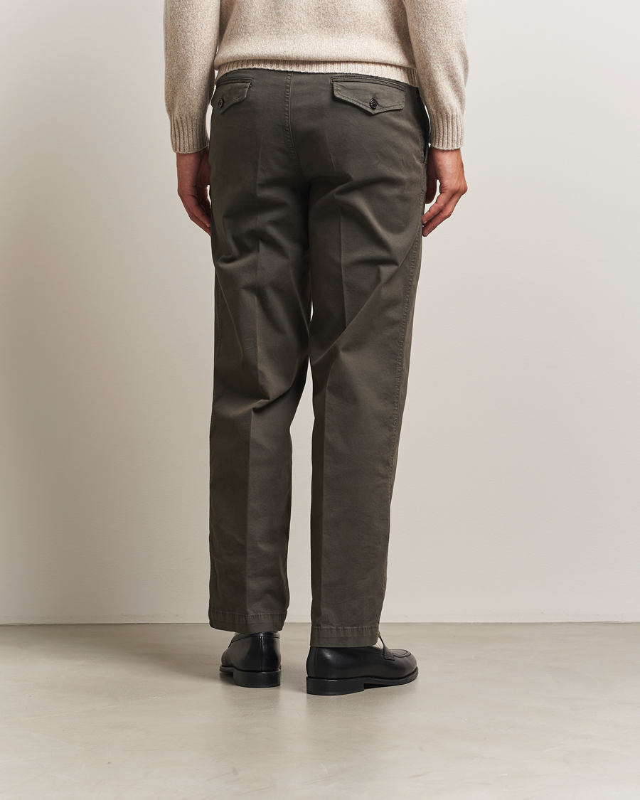 Mies | Housut | Oscar Jacobson | Tanker Cotton Trousers Olive