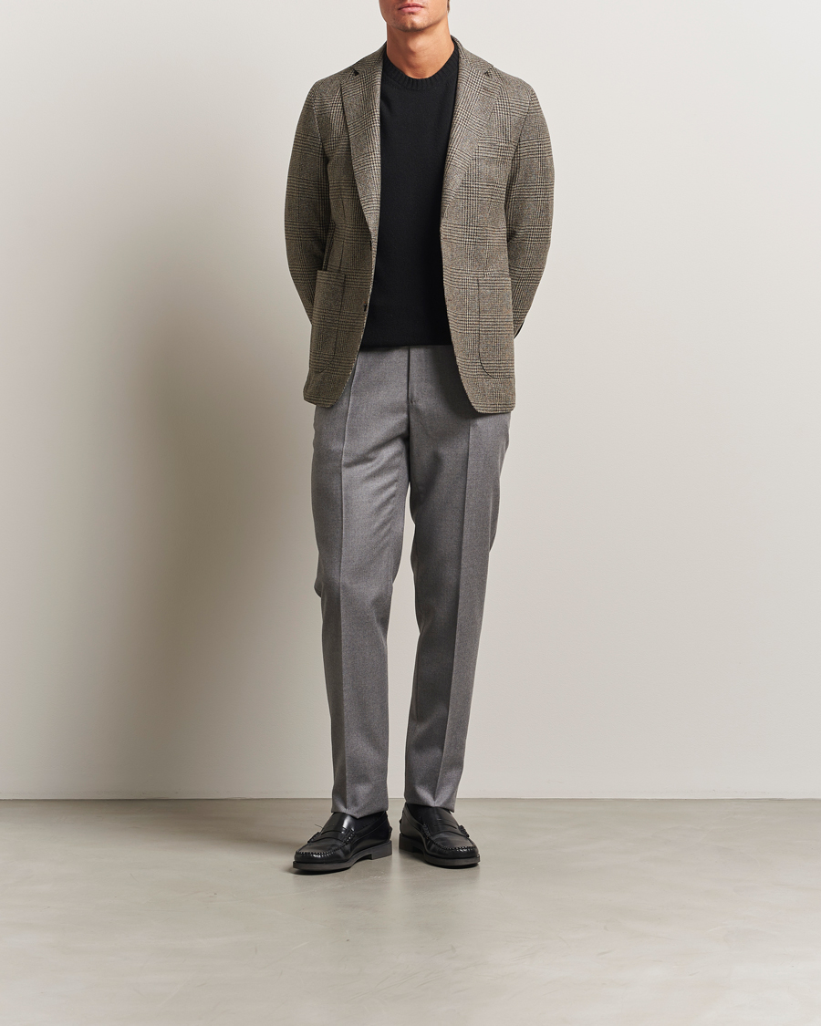 Mies | Pikkutakit | Oscar Jacobson | Ferry Patch Pocket Wool Check Blazer Brown