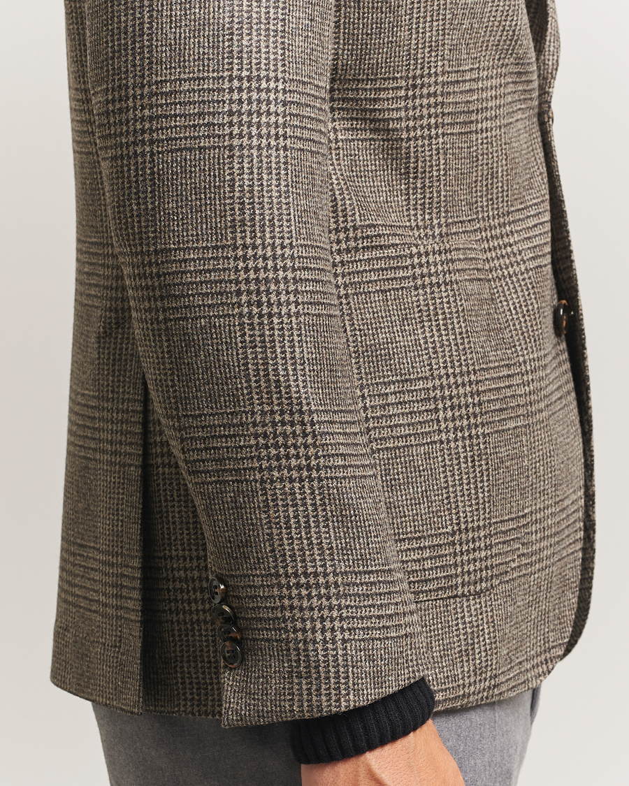 Mies | Pikkutakit | Oscar Jacobson | Ferry Patch Pocket Wool Check Blazer Brown
