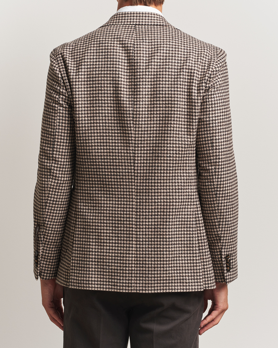 Mies | Pikkutakit | Oscar Jacobson | Fogerty Houndstooth Wool Blazer Brown