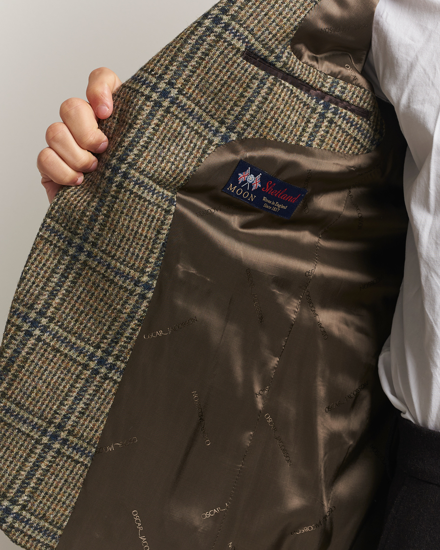 Mies | Pikkutakit | Oscar Jacobson | Fogerty Moon Tweed Blazer Green