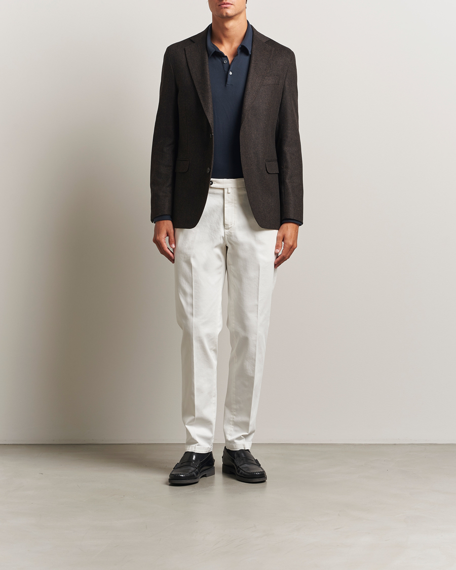 Mies | Pikkutakit | Oscar Jacobson | Fogerty Herringbone Tweed Blazer Brown