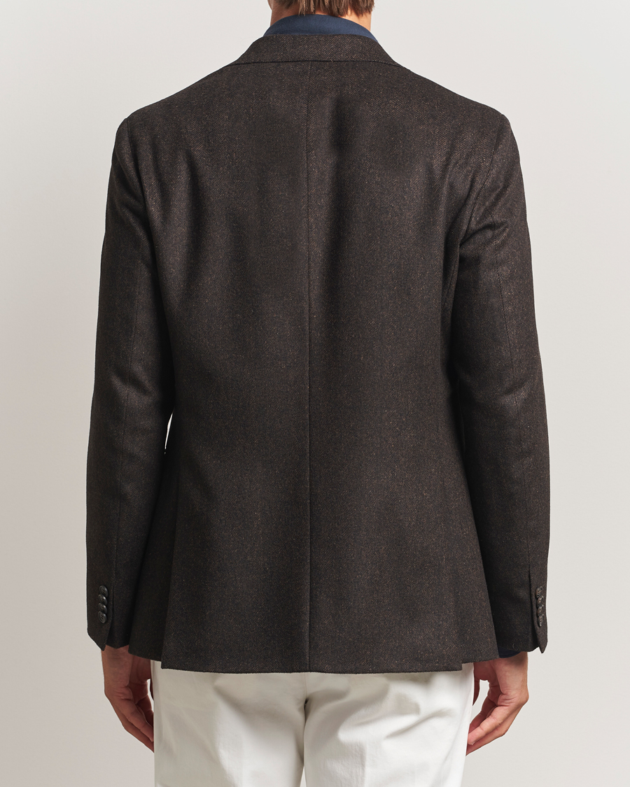 Mies | Pikkutakit | Oscar Jacobson | Fogerty Herringbone Tweed Blazer Brown