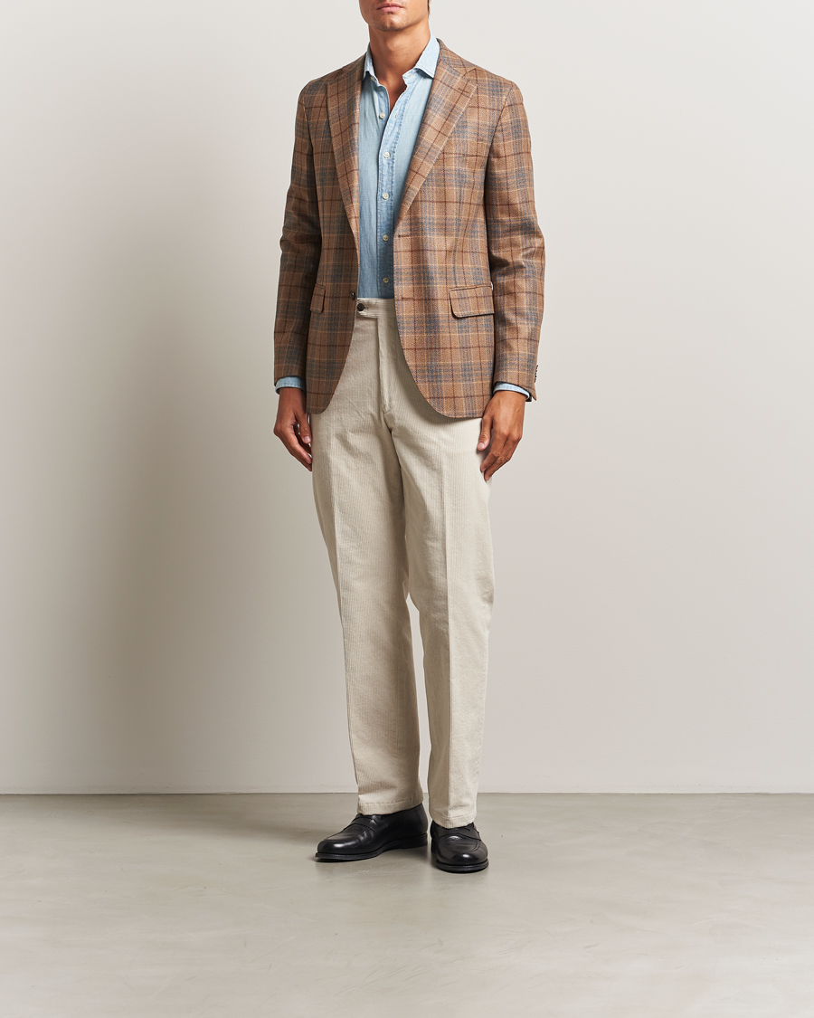 Mies | Housut | Oscar Jacobson | Del S Straight Pants White