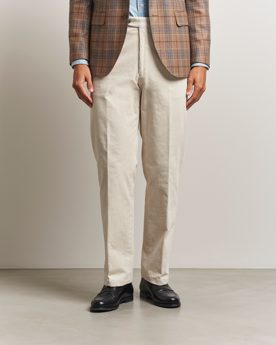 Mies | Housut | Oscar Jacobson | Del S Straight Pants White