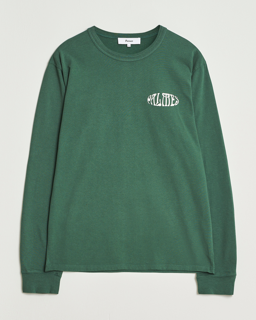 Mies | T-paidat | Palmes | Angels Long Sleeve T-Shirt Dark Green