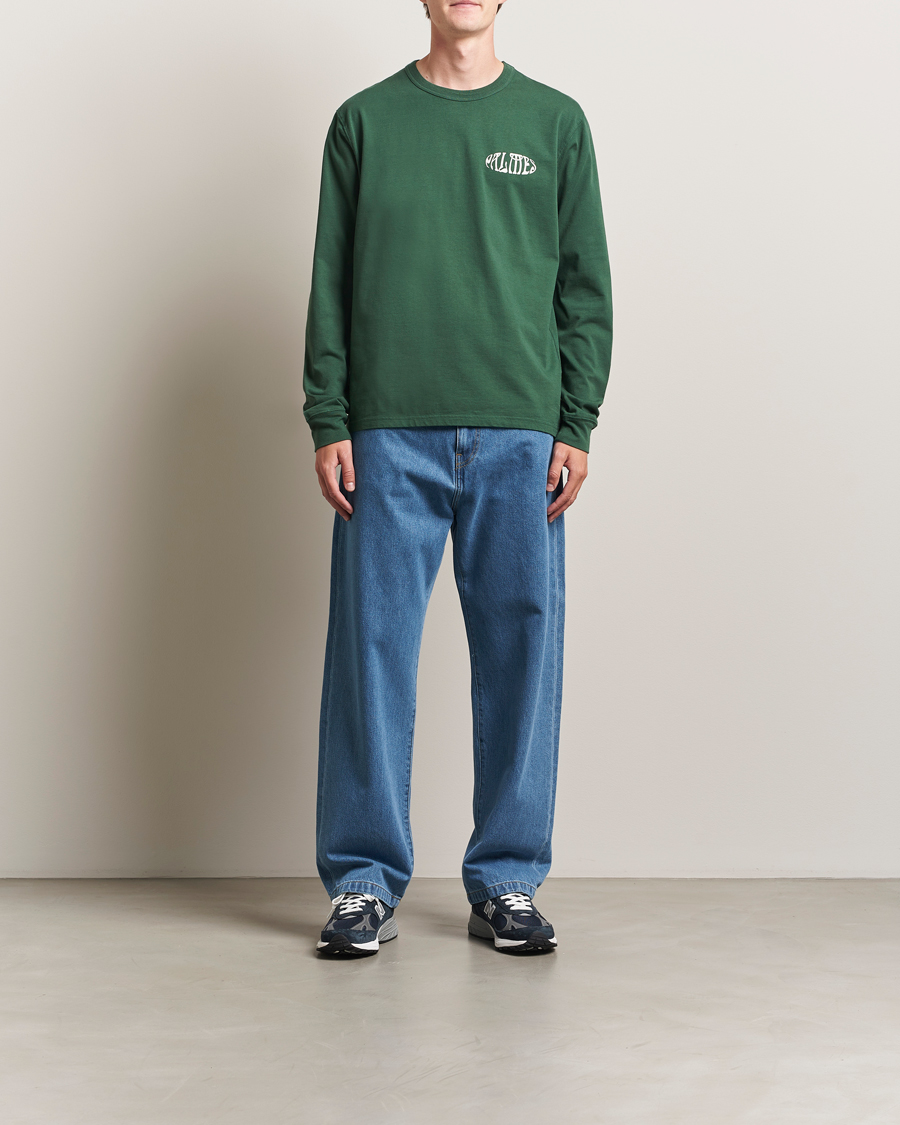 Mies | T-paidat | Palmes | Angels Long Sleeve T-Shirt Dark Green