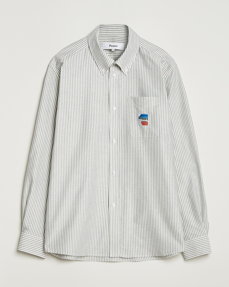 Mies | Kauluspaidat | Palmes | Deuce Oxford Shirt Light Blue Stripe