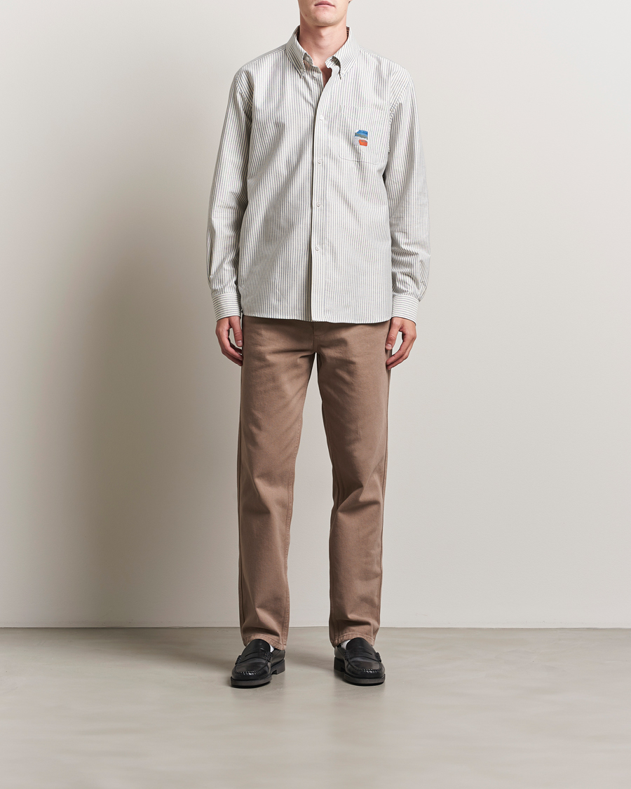 Mies | Kauluspaidat | Palmes | Deuce Oxford Shirt Light Blue Stripe