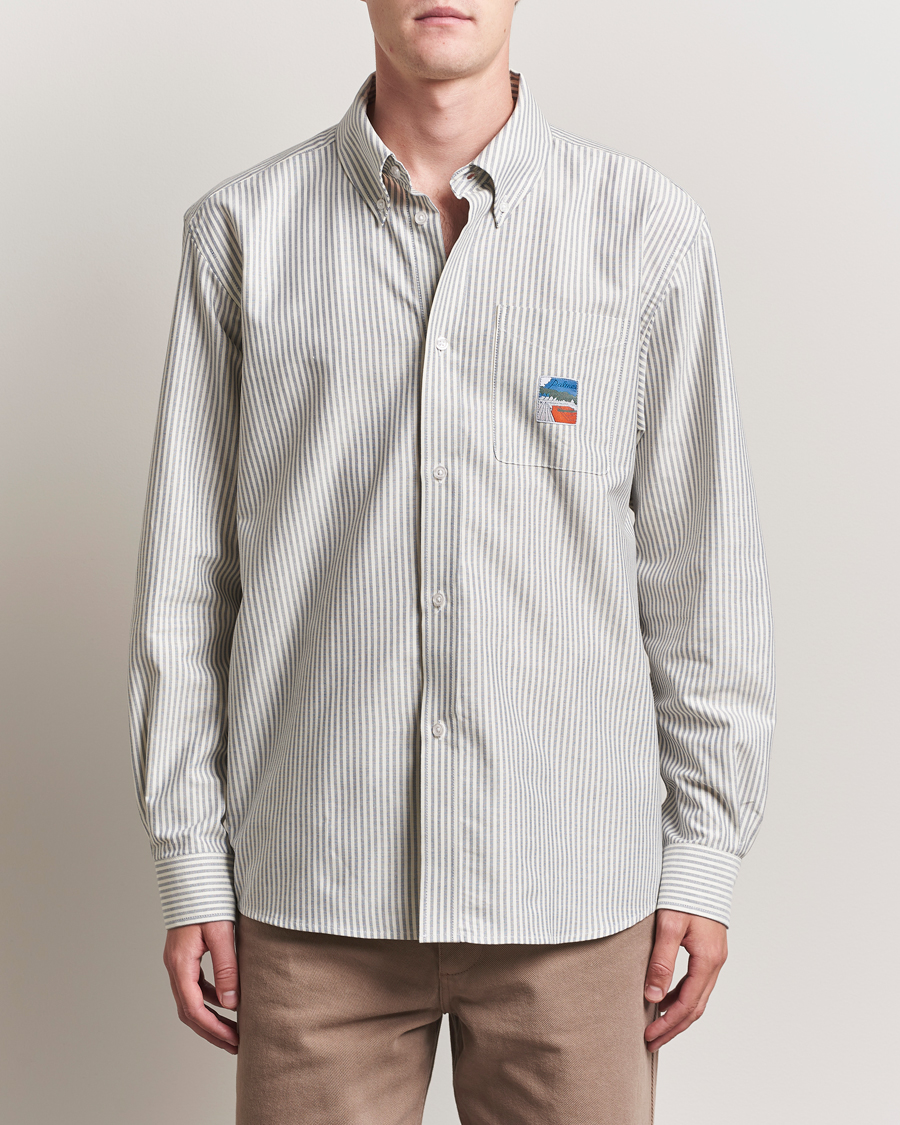 Mies | Kauluspaidat | Palmes | Deuce Oxford Shirt Light Blue Stripe