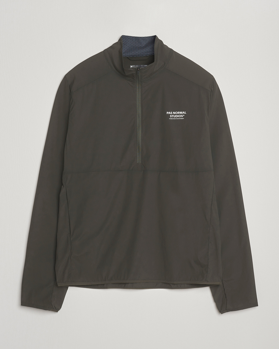 Mies | Takit | Pas Normal Studios | Balance Half Zip Jacket Dark Olive