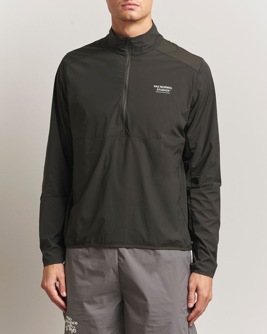 Mies | Takit | Pas Normal Studios | Balance Half Zip Jacket Dark Olive
