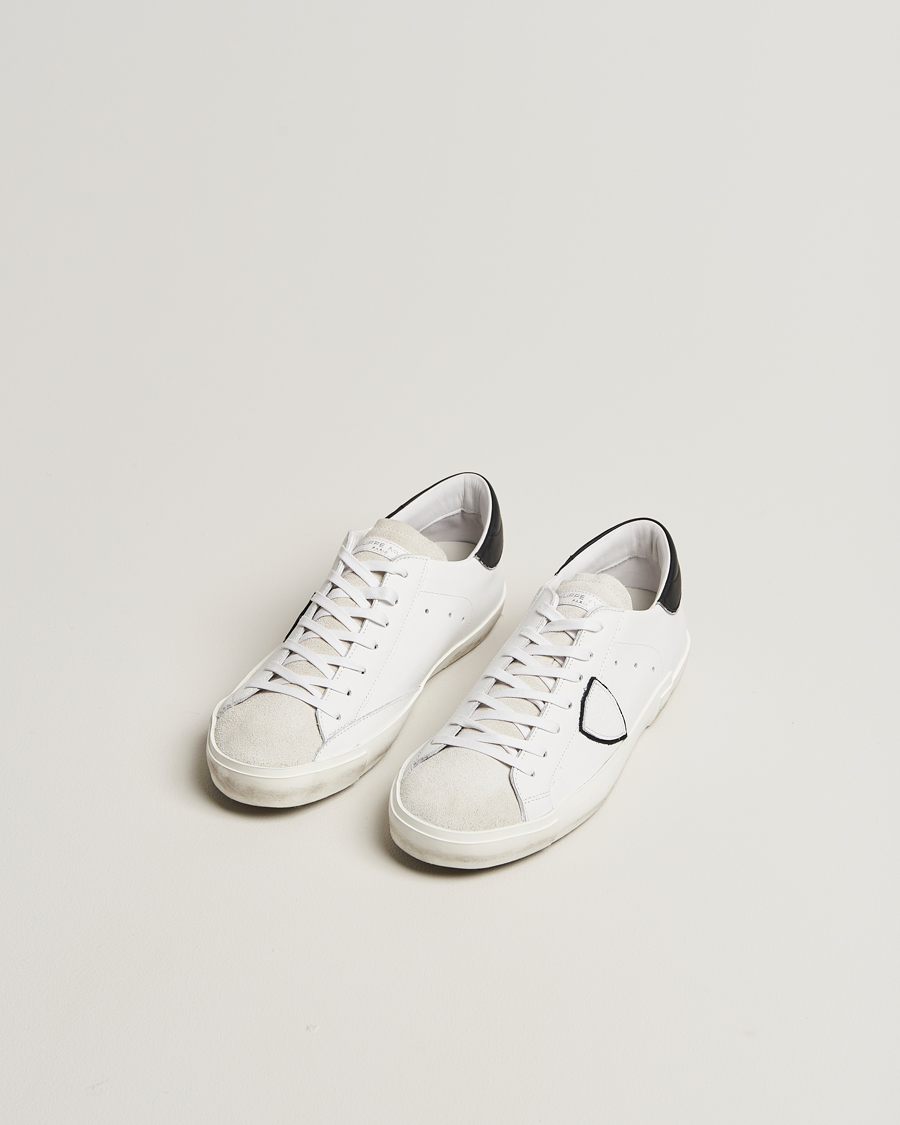 Mies | Tennarit | Philippe Model | Prsx Low Top Leather Sneakers White/Black