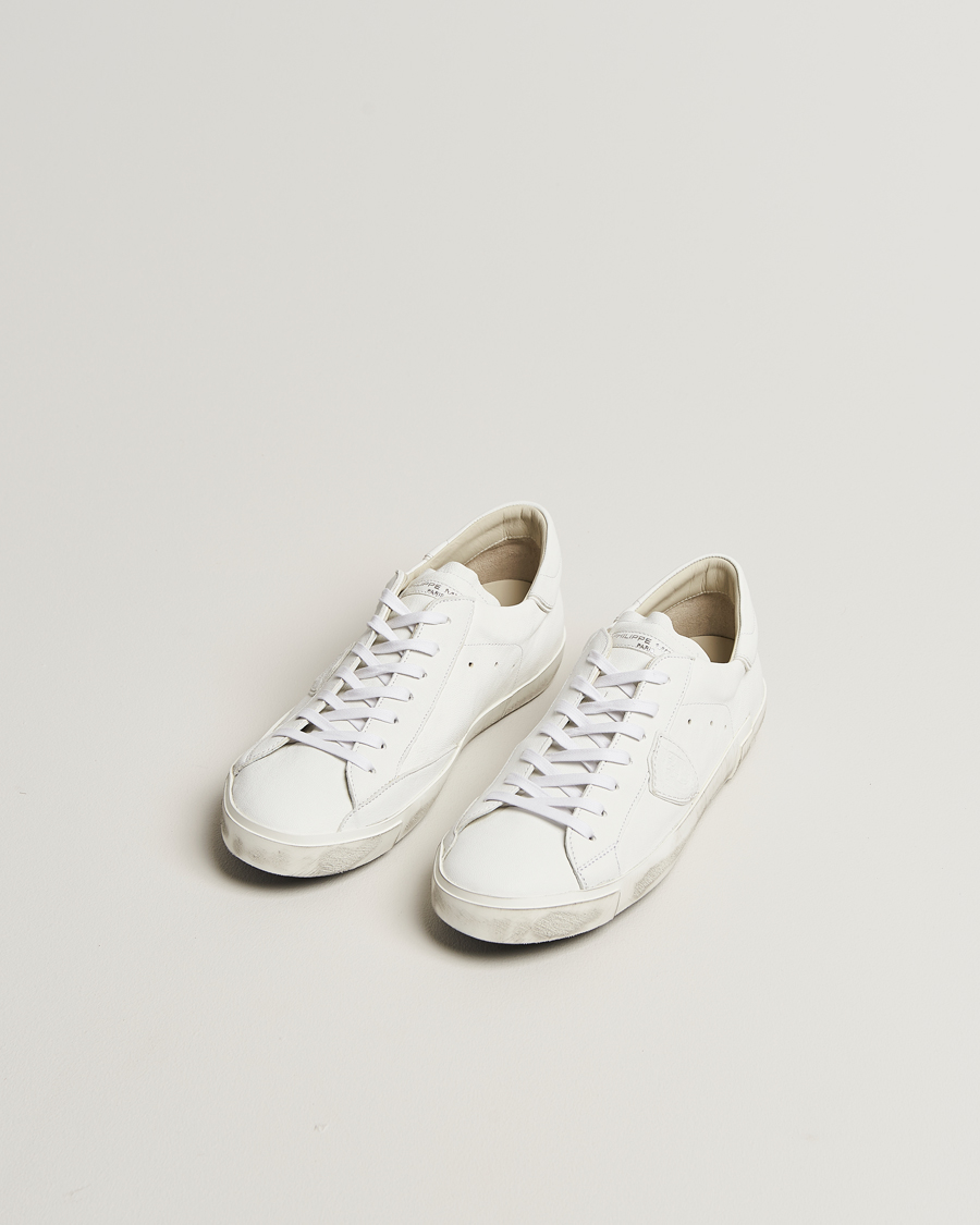 Mies | Tennarit | Philippe Model | Prsx Low Top Leather Sneakers White