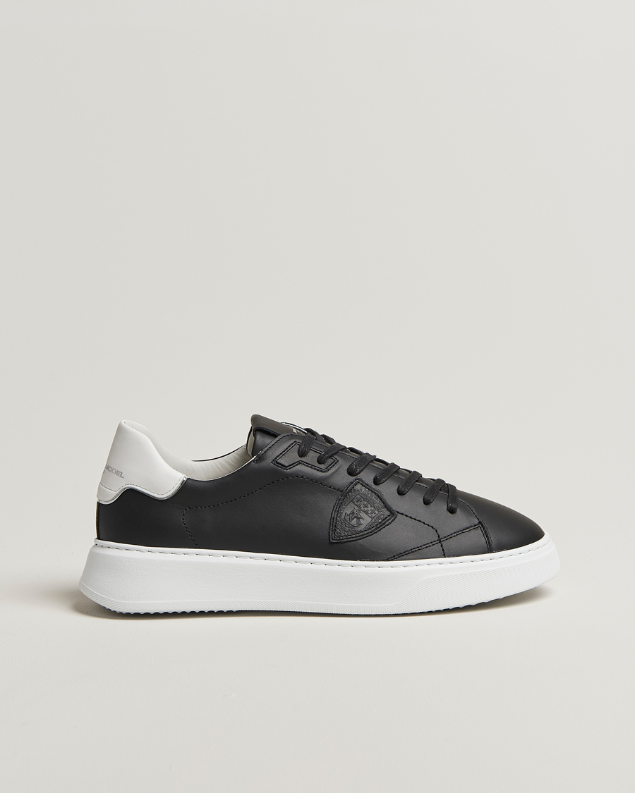 Mies | Philippe Model Temple Low Top Leather Sneakers Black | Philippe Model | Temple Low Top Leather Sneakers Black