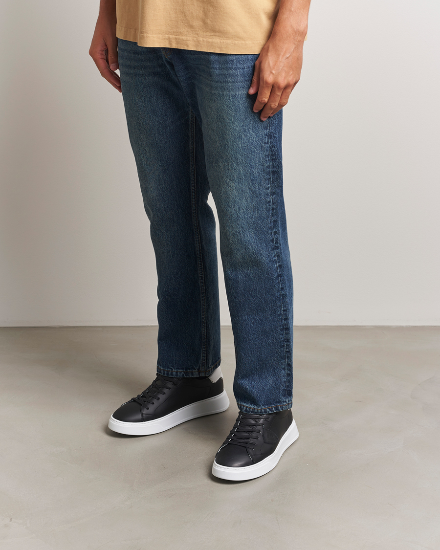 Mies | Philippe Model Temple Low Top Leather Sneakers Black | Philippe Model | Temple Low Top Leather Sneakers Black