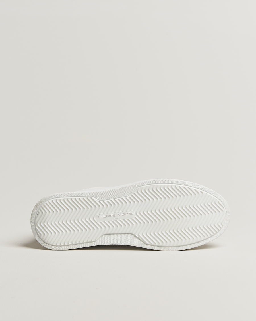 Mies | Philippe Model Temple Low Top Leather Sneakers White/Black | Philippe Model | Temple Low Top Leather Sneakers White/Black