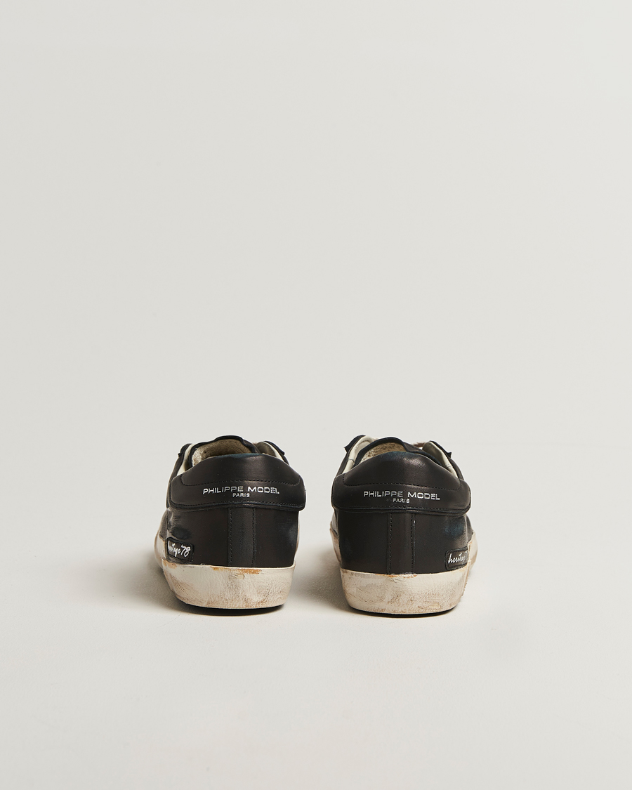 Mies | Tennarit | Philippe Model | Prsx Low Top Vintage Leather Sneakers Black