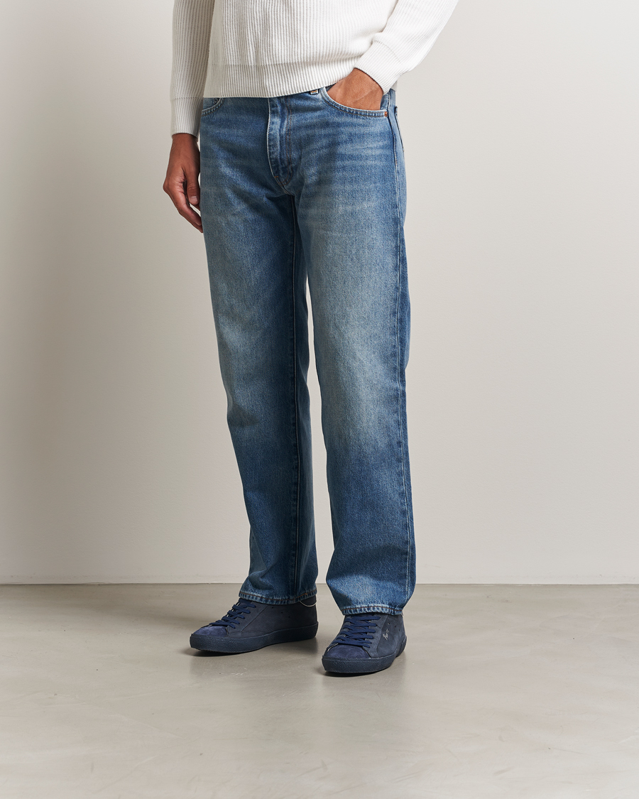 Mies | Philippe Model Prsx Low Top Vintage Leather Sneakers Navy | Philippe Model | Prsx Low Top Vintage Leather Sneakers Navy