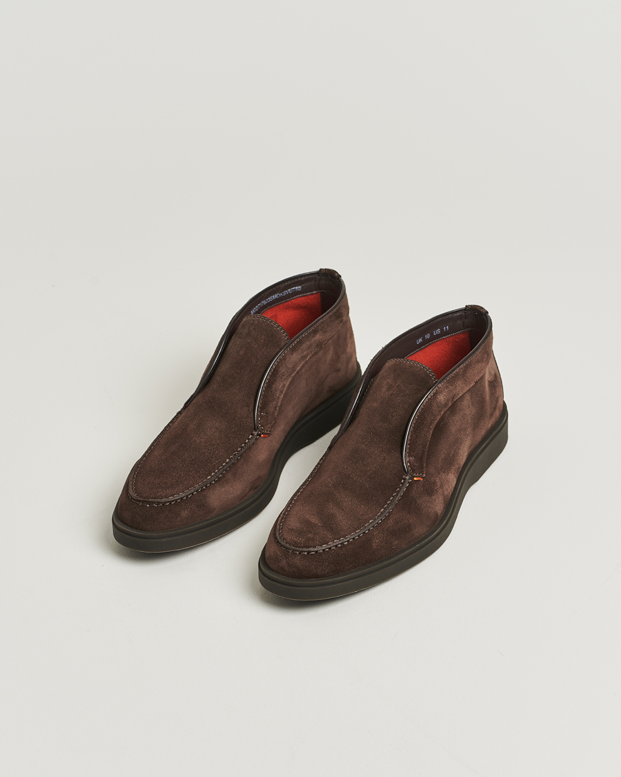 Mies | Nilkkurit | Santoni | Detroit Chukka Boots Dark Brown Suede