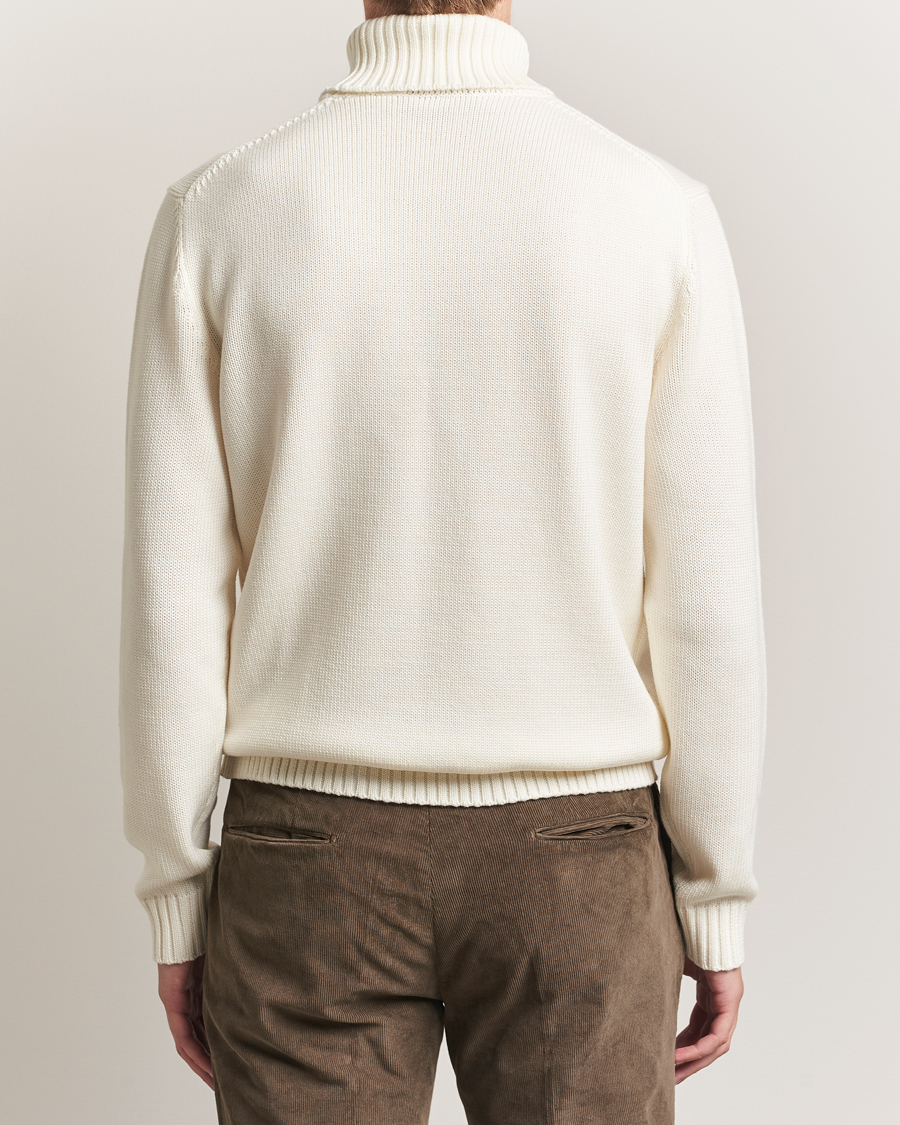 Mies | Puserot | Zanone | Virgin Merino Wool Rollneck Latte