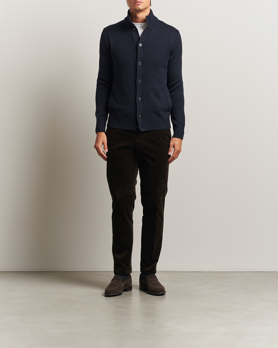 Mies | Puserot | Zanone | Virgin Merino Wool Chioto Navy