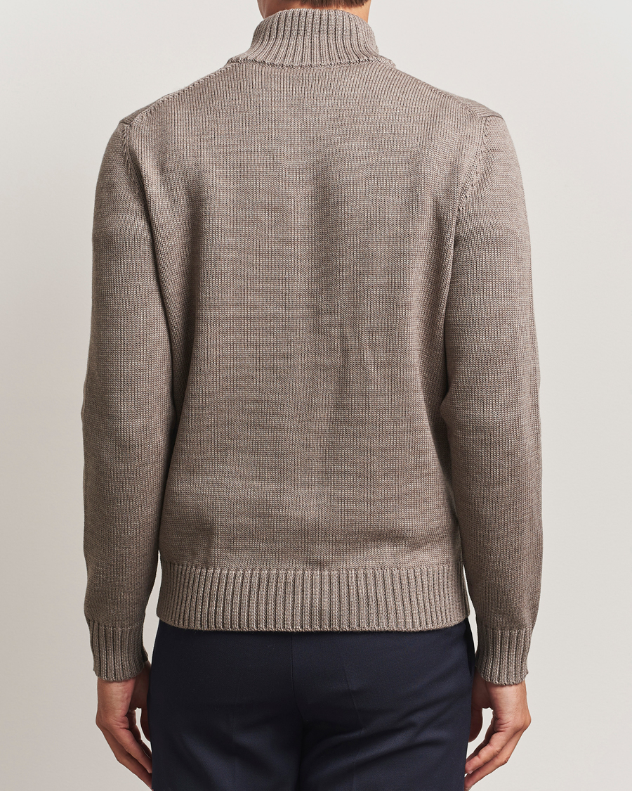Mies | Puserot | Zanone | Virgin Merino Wool Chioto Taupe