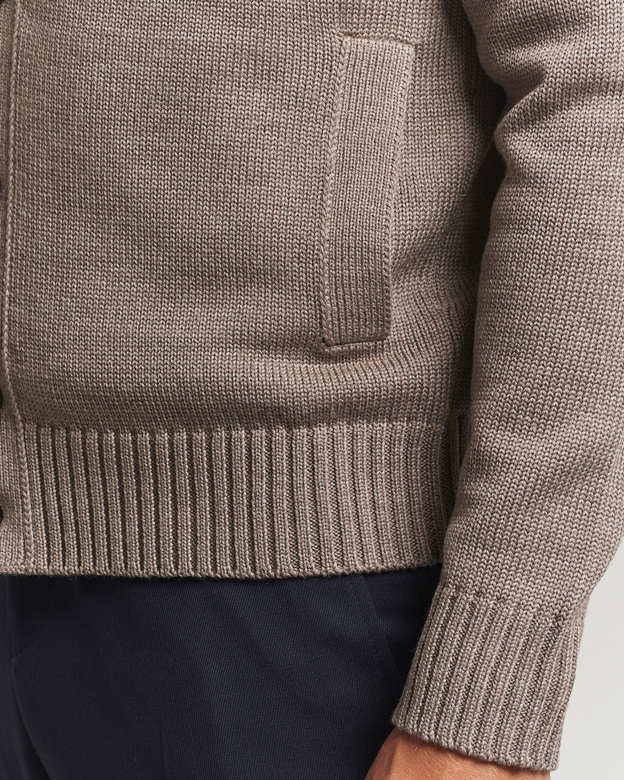 Mies | Puserot | Zanone | Virgin Merino Wool Chioto Taupe