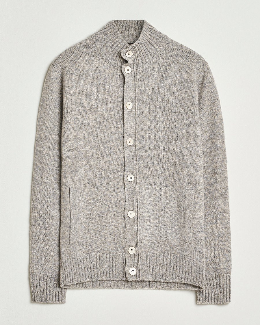 Mies | Puserot | Zanone | Virgin Wool Melange Chioto Grey Melange