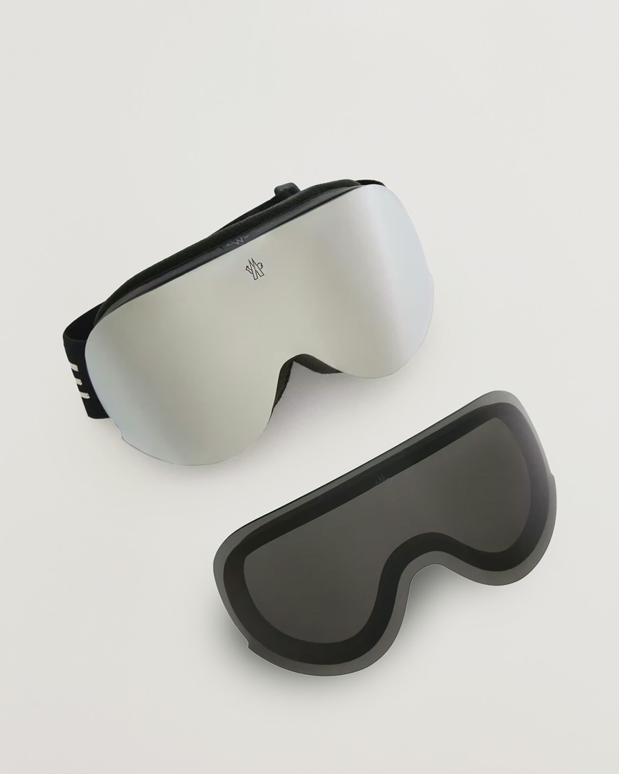 Mies | Aurinkolasit | Moncler Lunettes | 0ME8017 Ski Goggles Black/Silver