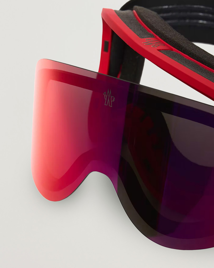 Mies | Aurinkolasit | Moncler Lunettes | 0ME8017 Ski Goggles Black/Red