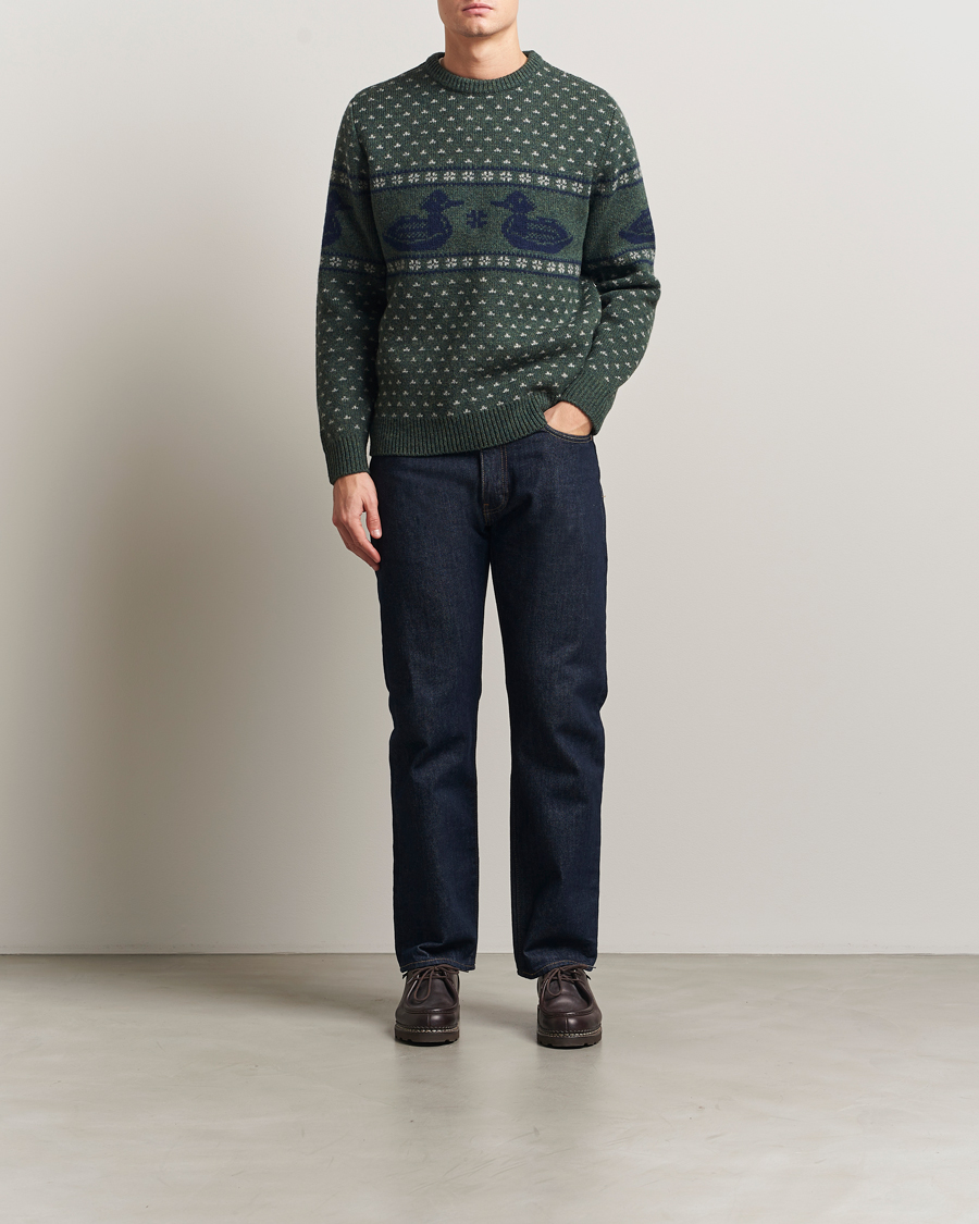 Mies | Puserot | Pendleton | Wool Duck Sweater Green