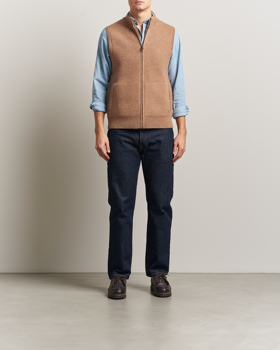 Mies | Puserot | Pendleton | Wool Sweater Vest Tan