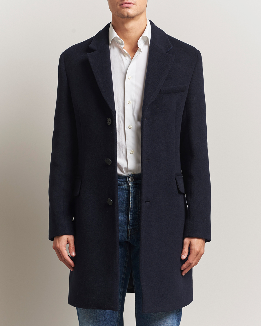 Mies | Takit | Filippa K | William Wool Coat Navy