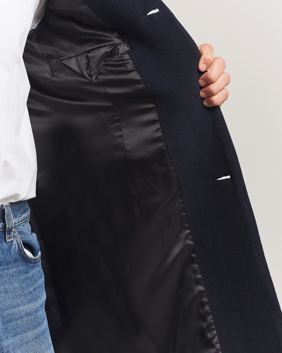 Mies | Takit | Filippa K | William Wool Coat Navy