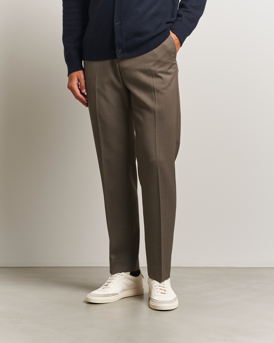 Mies | Housut | Filippa K | Theo Relaxed Wool Trousers Driftwood