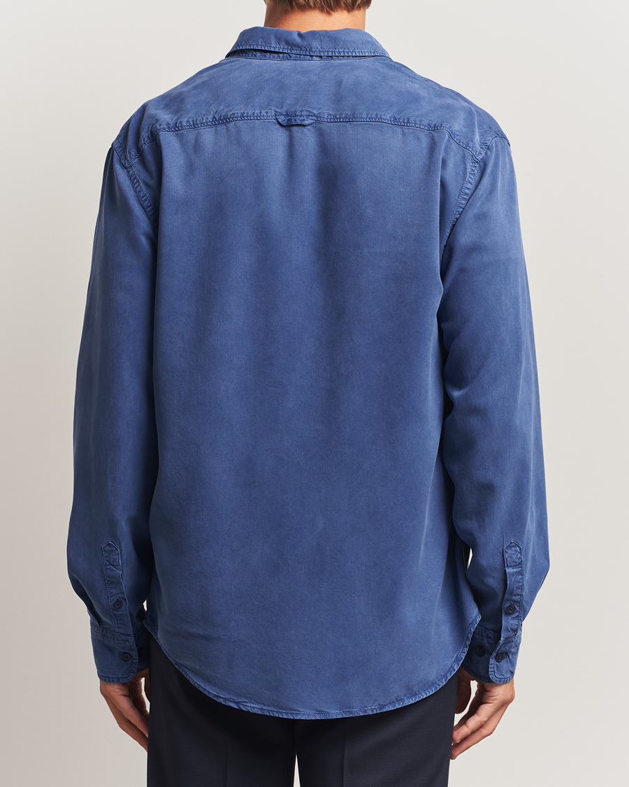 Mies | Kauluspaidat | Filippa K | Zachary Lyocell Shirt Royal Navy